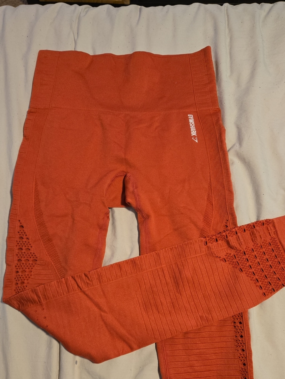 Gymshark Kids Seamless High-Waist Leggings - Rust